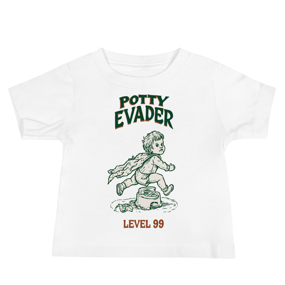 Baby Jersey Short Sleeve - "potty evader level 99" Tee
