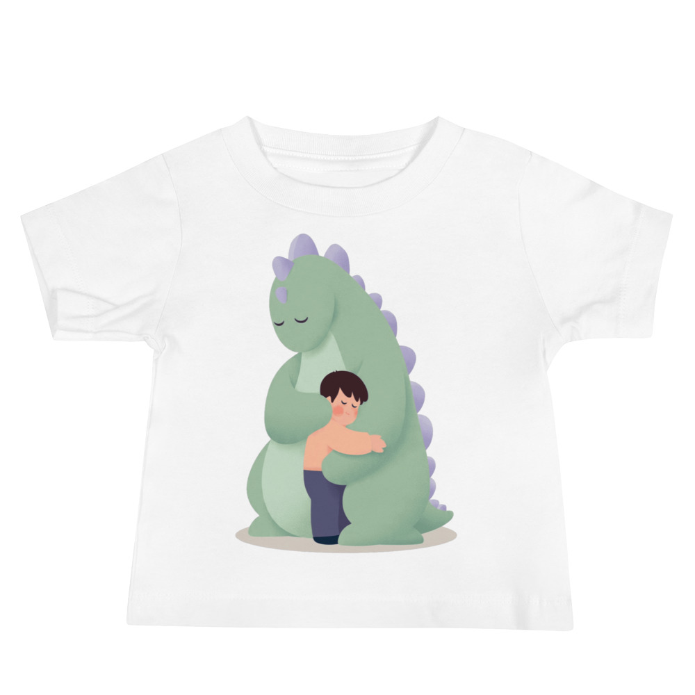 Baby Jersey Short Sleeve - Sweet Dream Dino Cuddle Tee