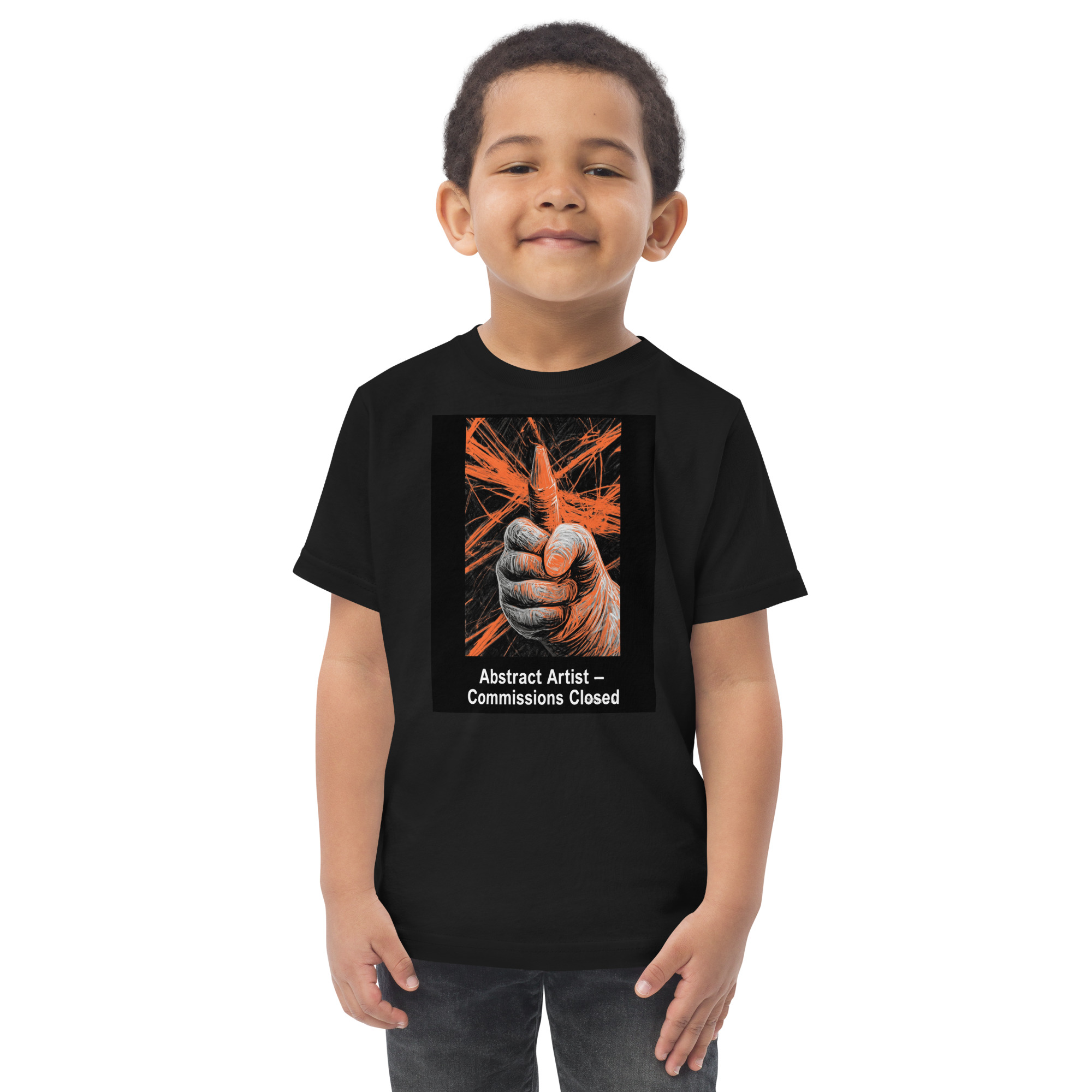 Toddler jersey - Abstract Artist – Commissions Closed t-shirt - Image 4