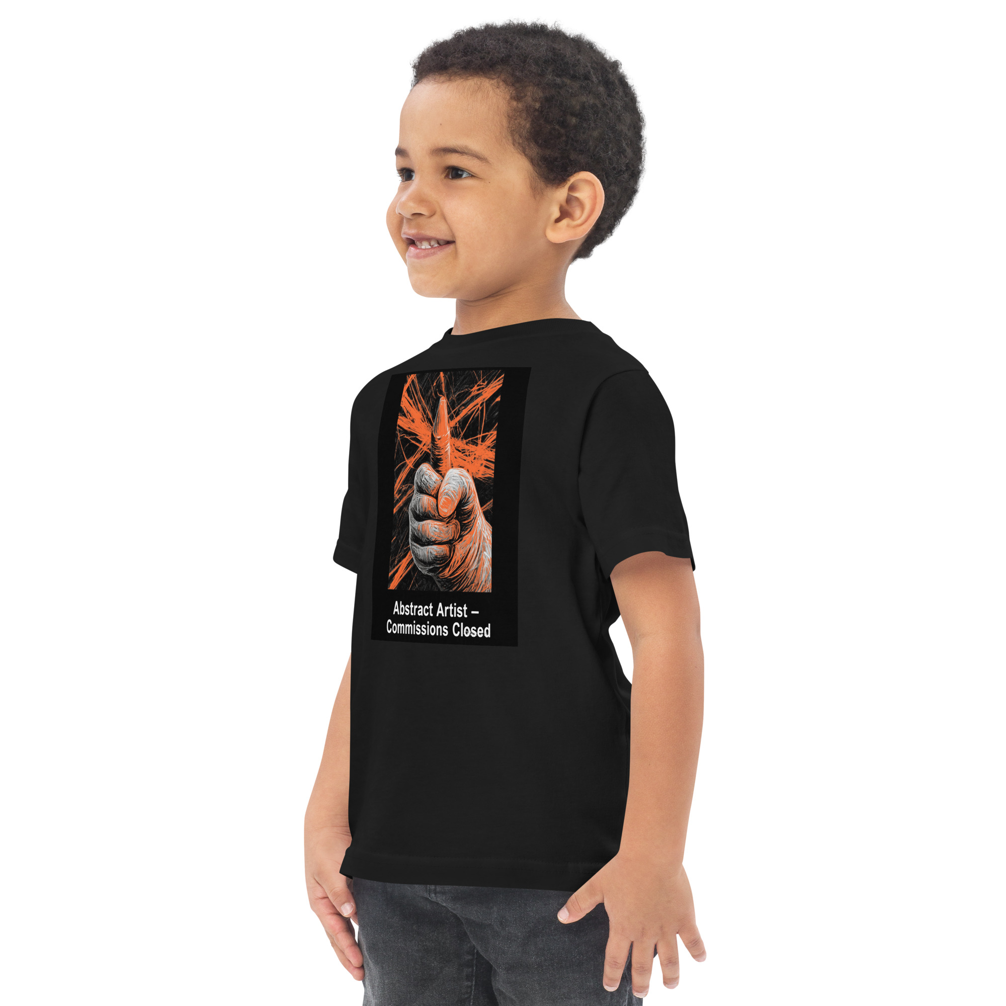 Toddler jersey - Abstract Artist – Commissions Closed t-shirt - Image 5