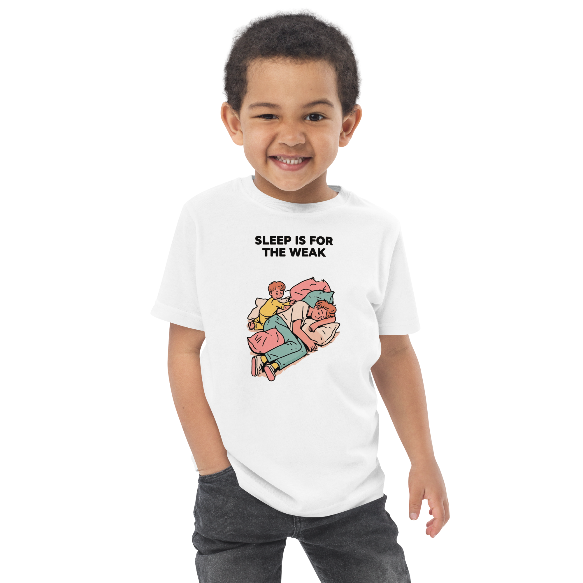 Toddler jersey - "sleep is for weak" t-shirt - Image 5