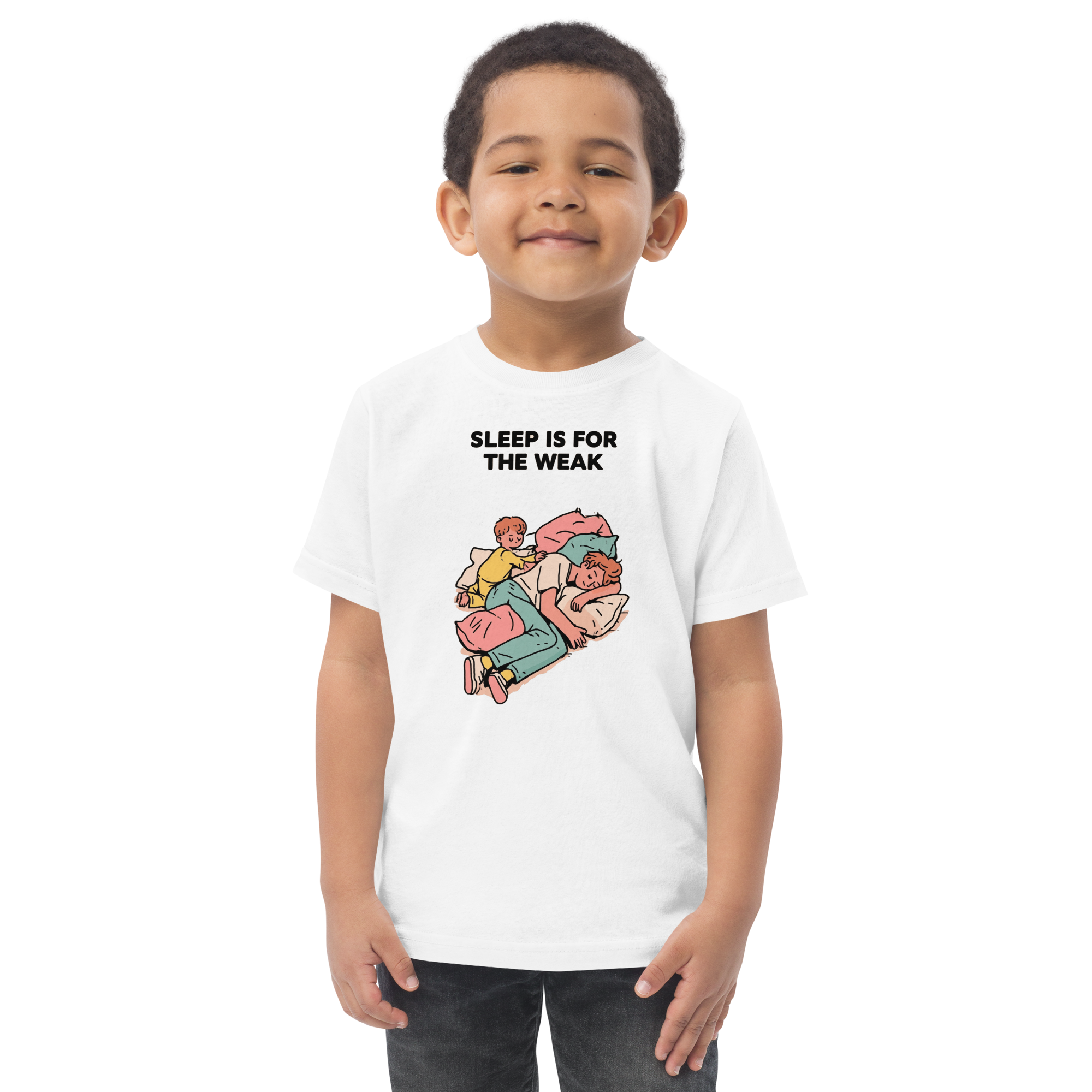 Toddler jersey - "sleep is for weak" t-shirt - Image 2