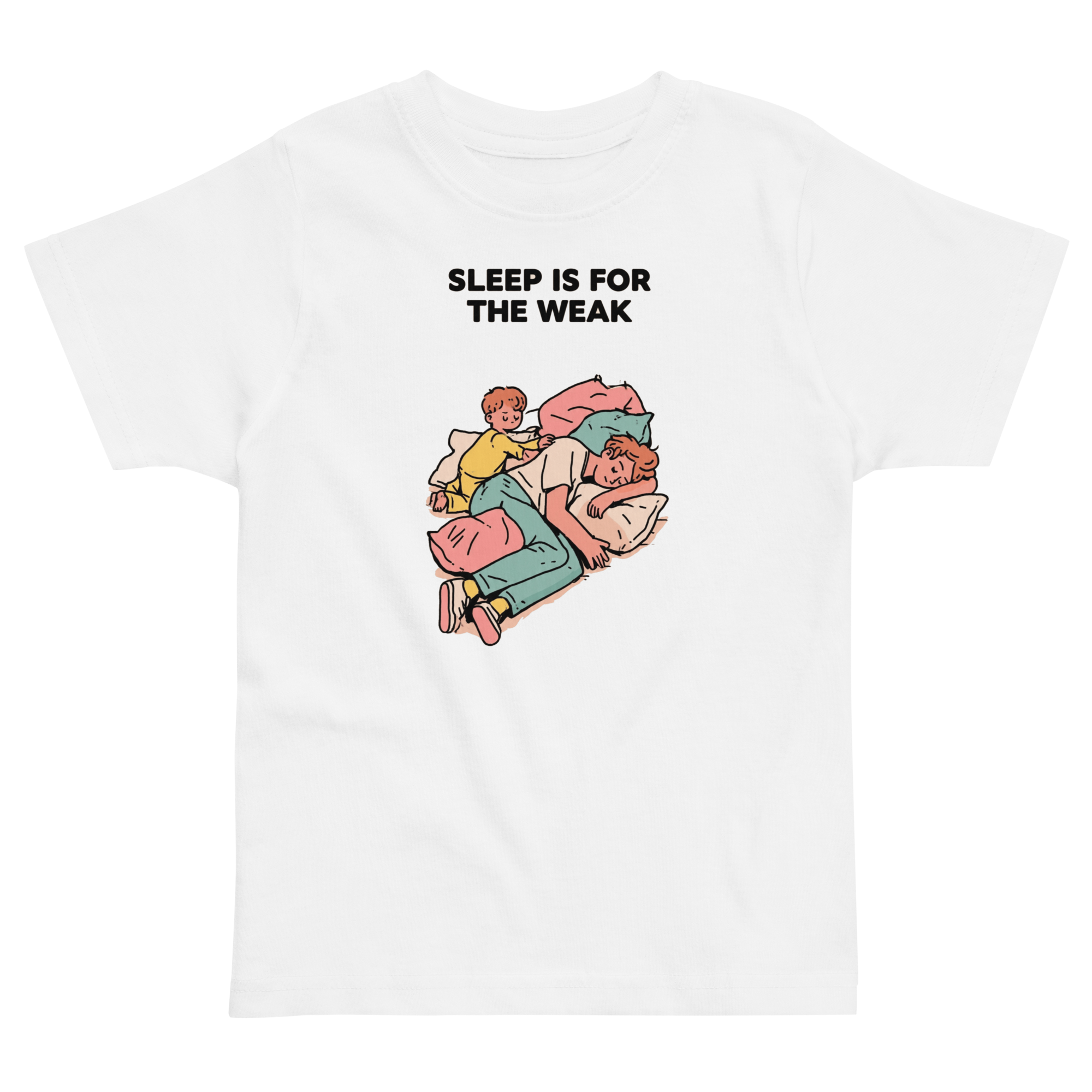 Toddler jersey - "sleep is for weak" t-shirt