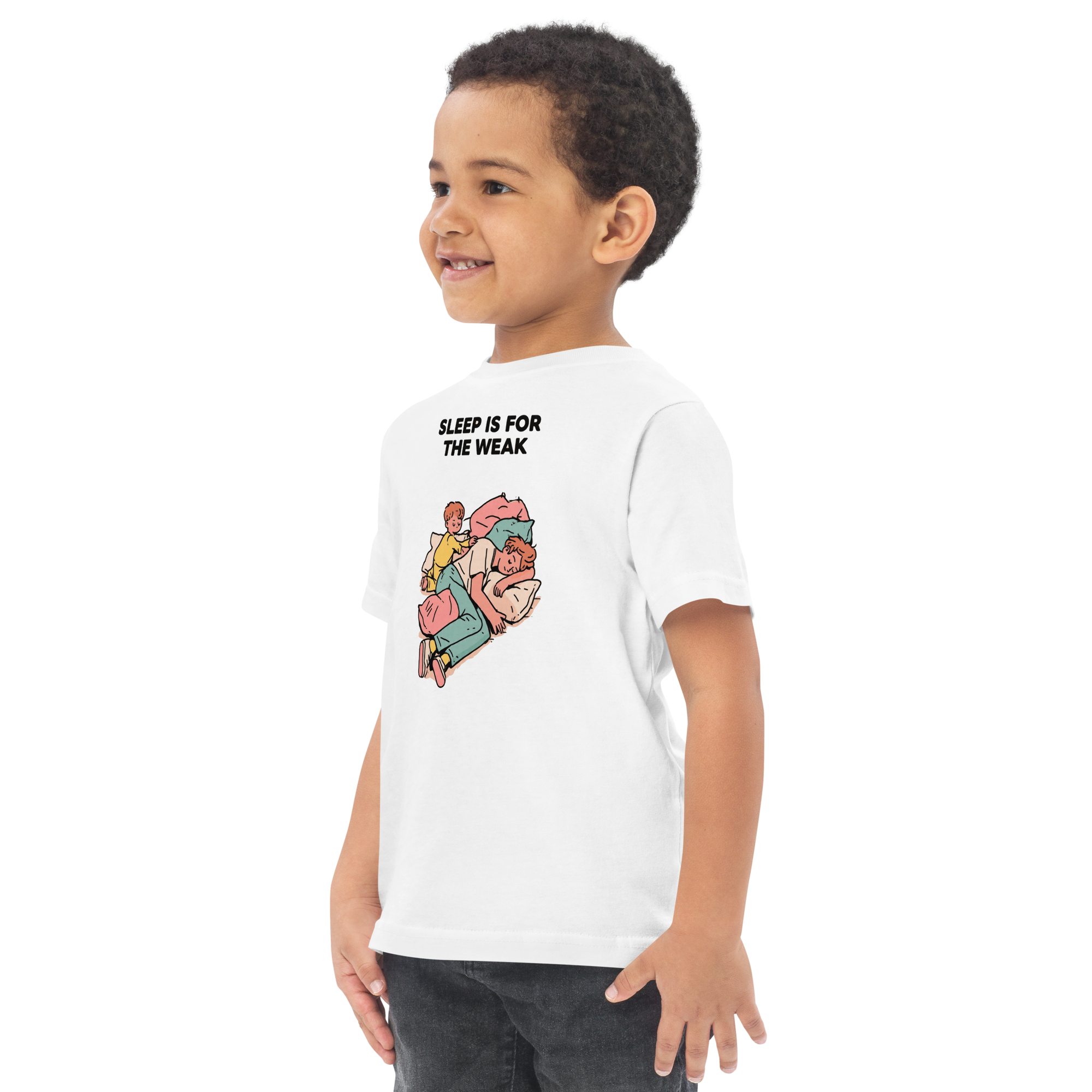 Toddler jersey - "sleep is for weak" t-shirt - Image 4