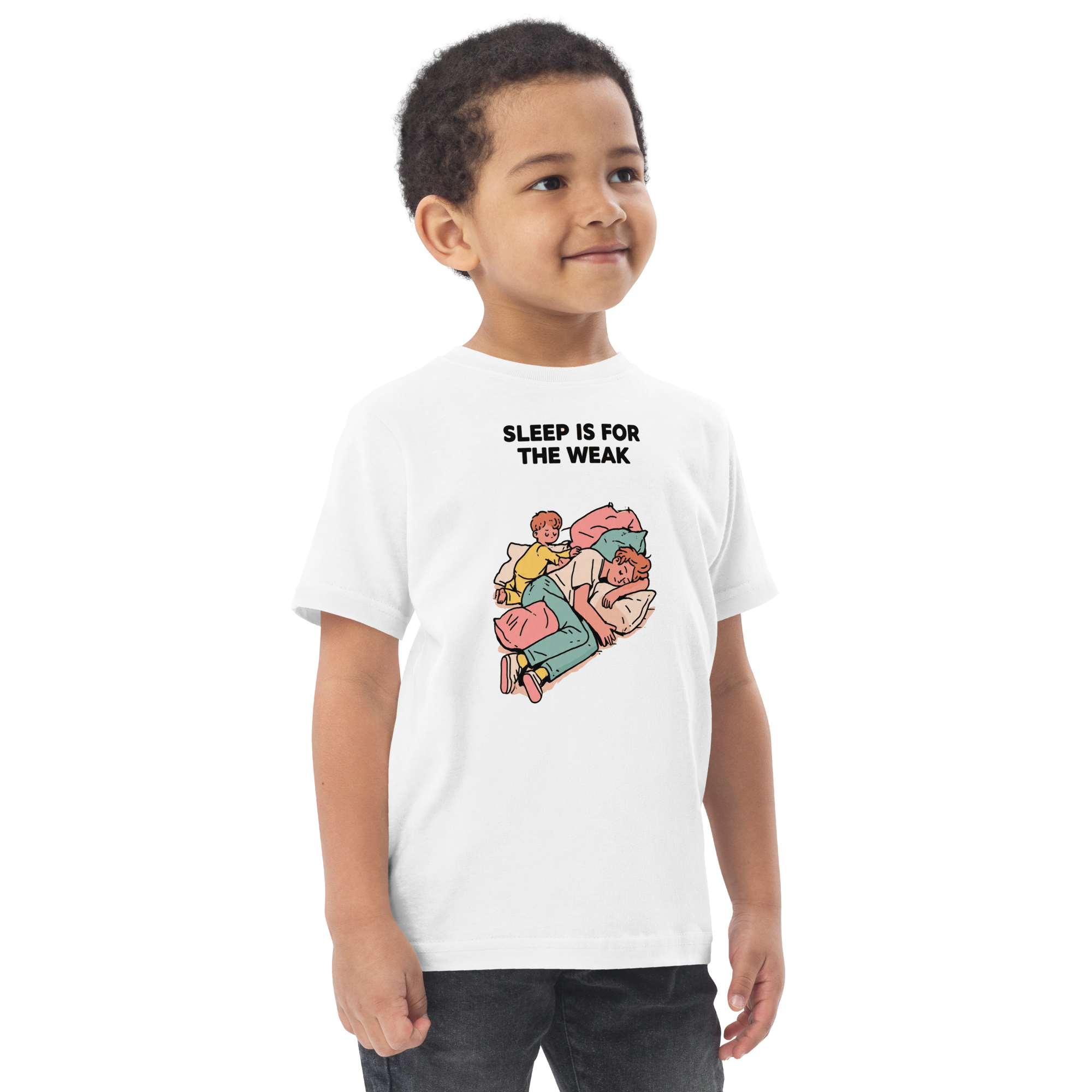 Toddler jersey - "sleep is for weak" t-shirt - Image 3