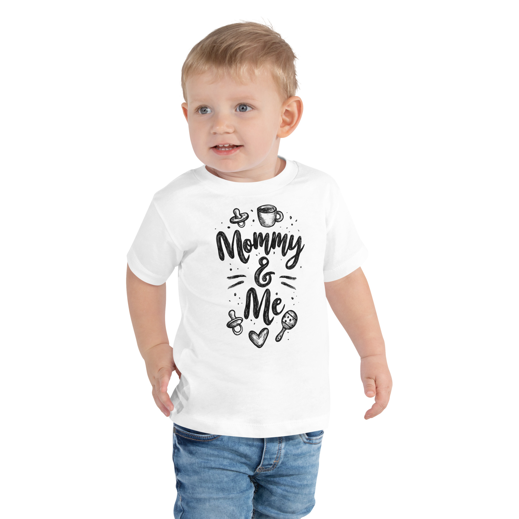 Toddler Short Sleeve - "Doodle Duo" Tee - Image 2