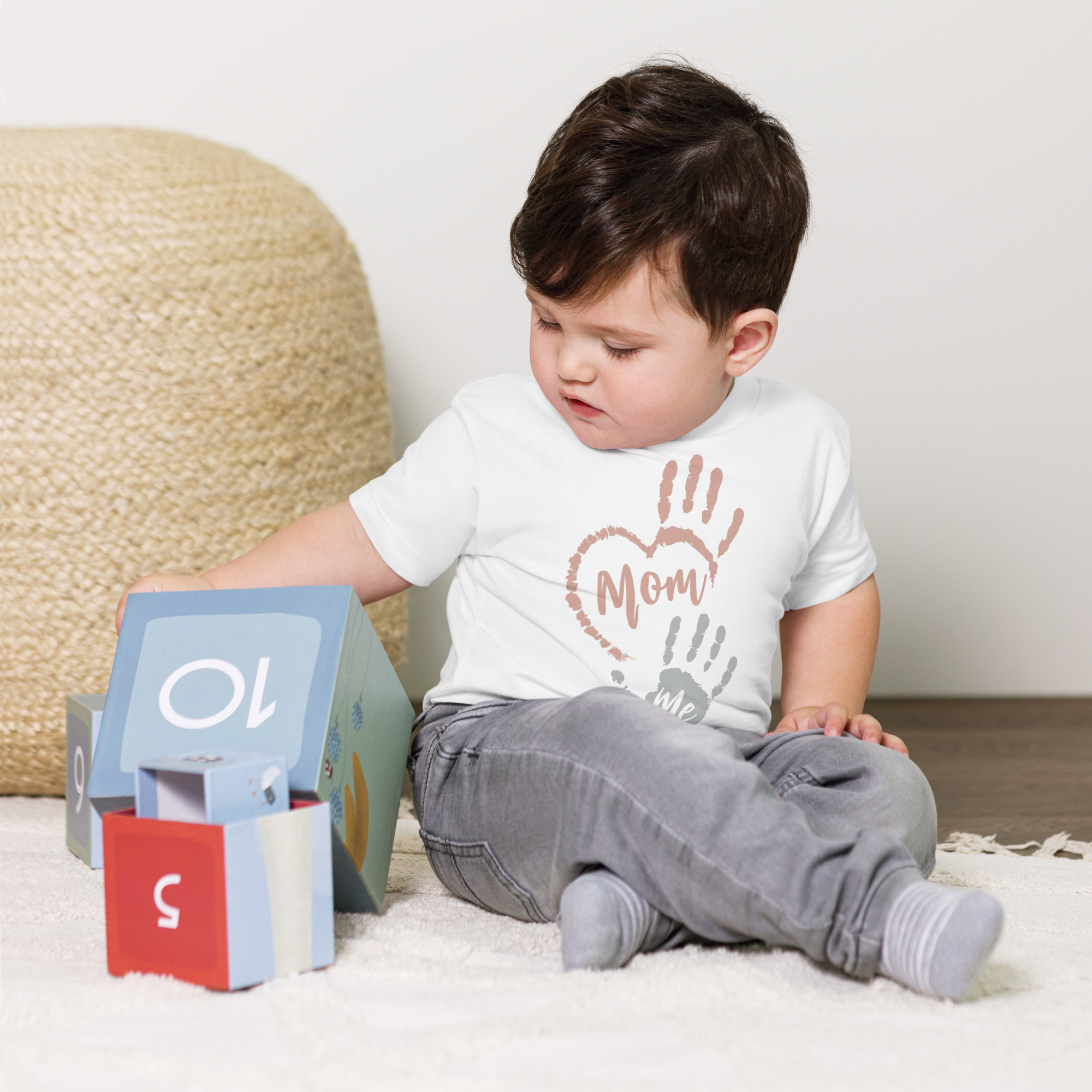 Toddler Short Sleeve - "Handprint Heart" Tee - Image 5