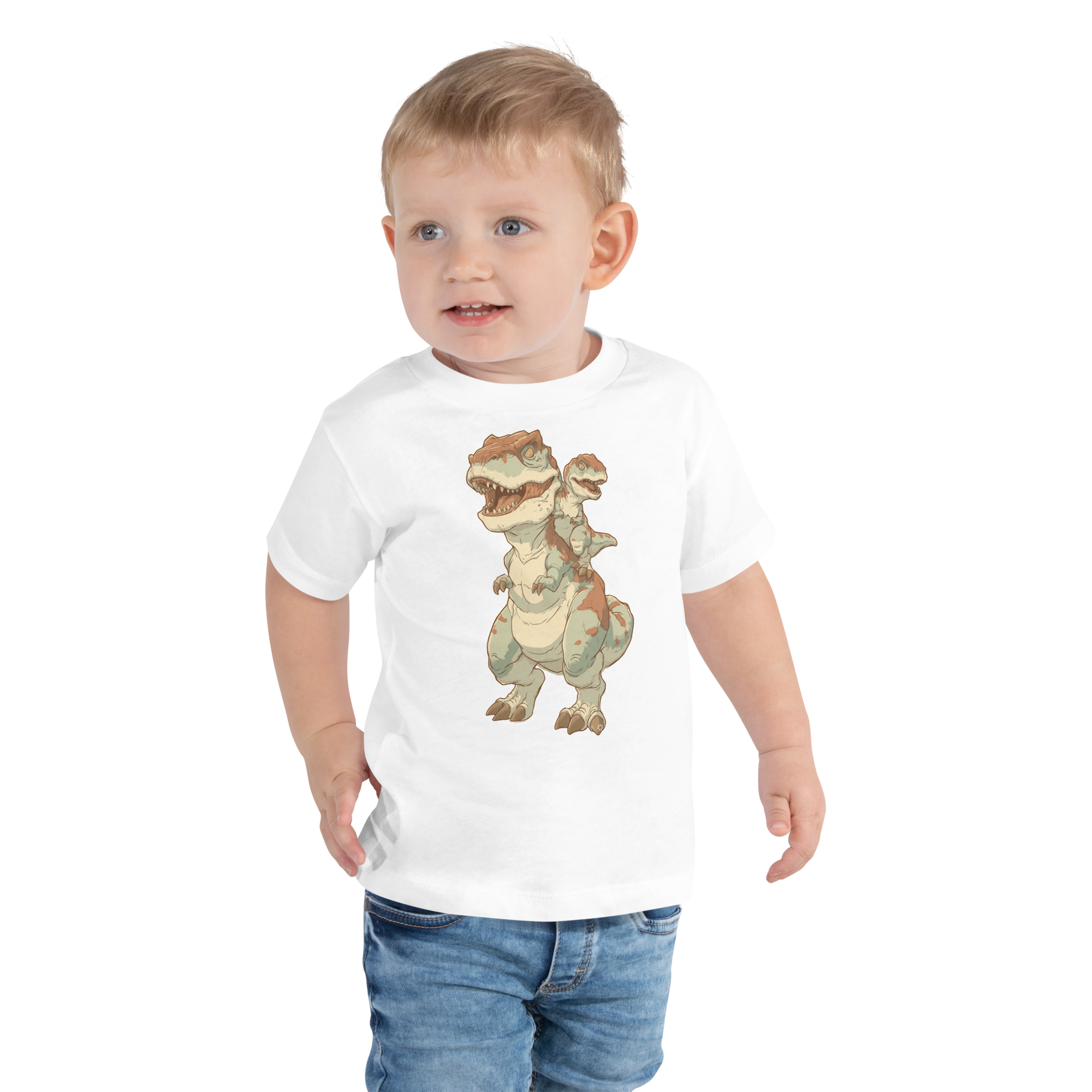 Toddler Short Sleeve - "T‑Rex Tandem" Tee - Image 2