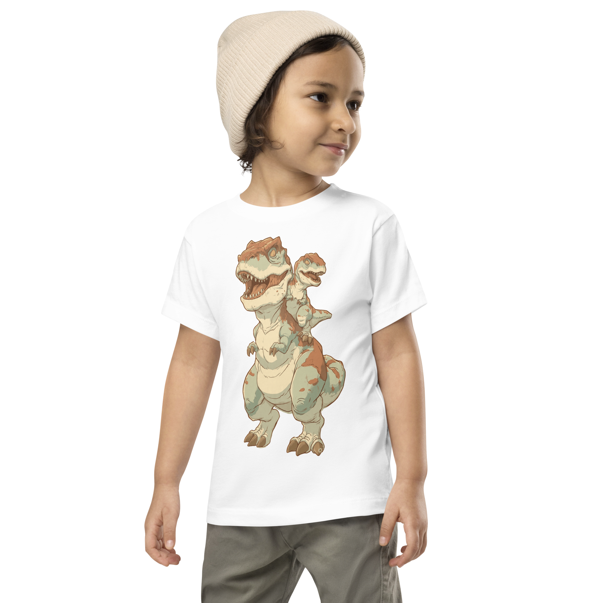 Toddler Short Sleeve - "T‑Rex Tandem" Tee - Image 3