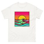 Unisex classic tee - Afterglow Arcade – Retro Sunset