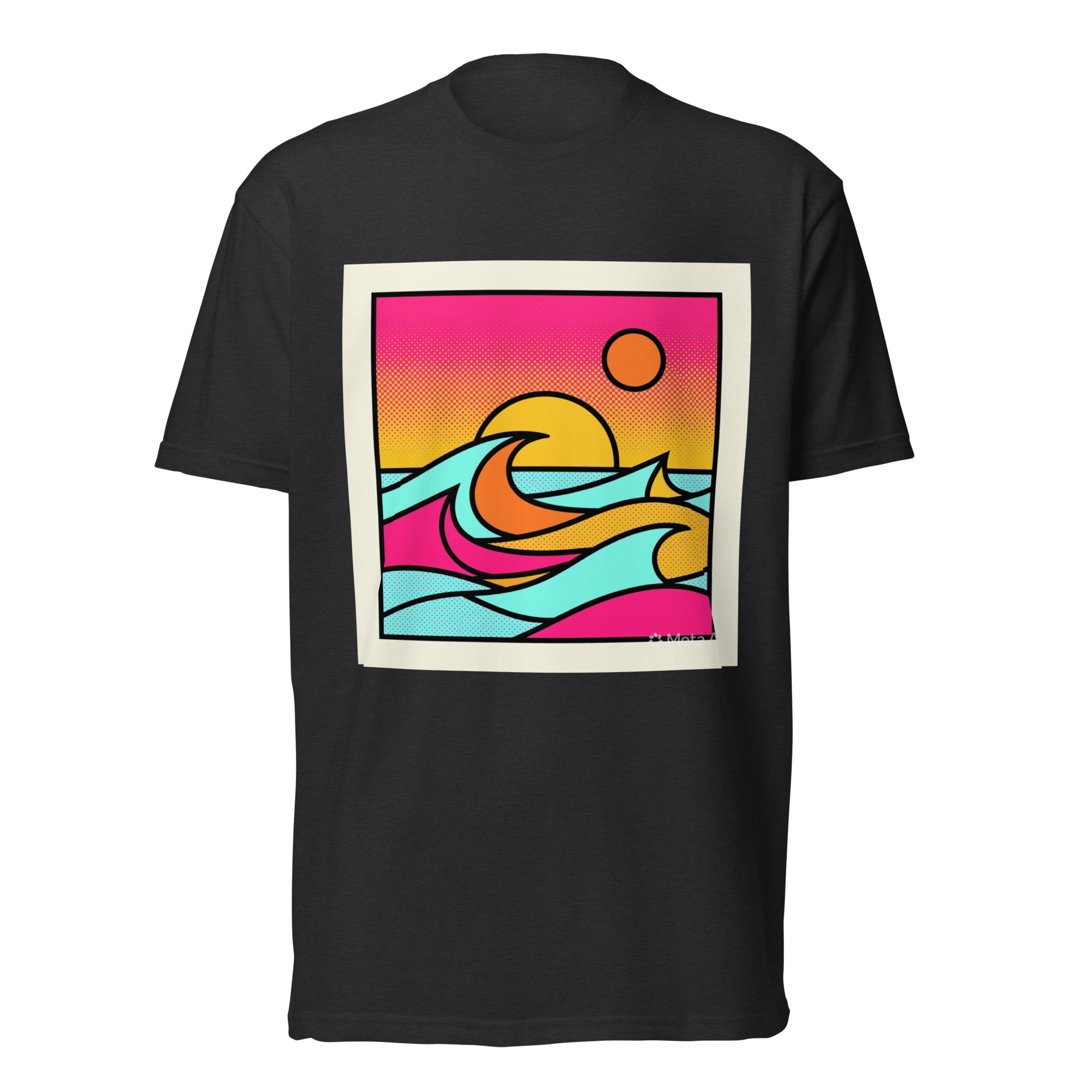 Unisex Fitted T-Shirt - Afterglow Arcade – Retro Sunset