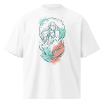 Unisex organic oversized high neck - "Mermaid Moments" t-shirt