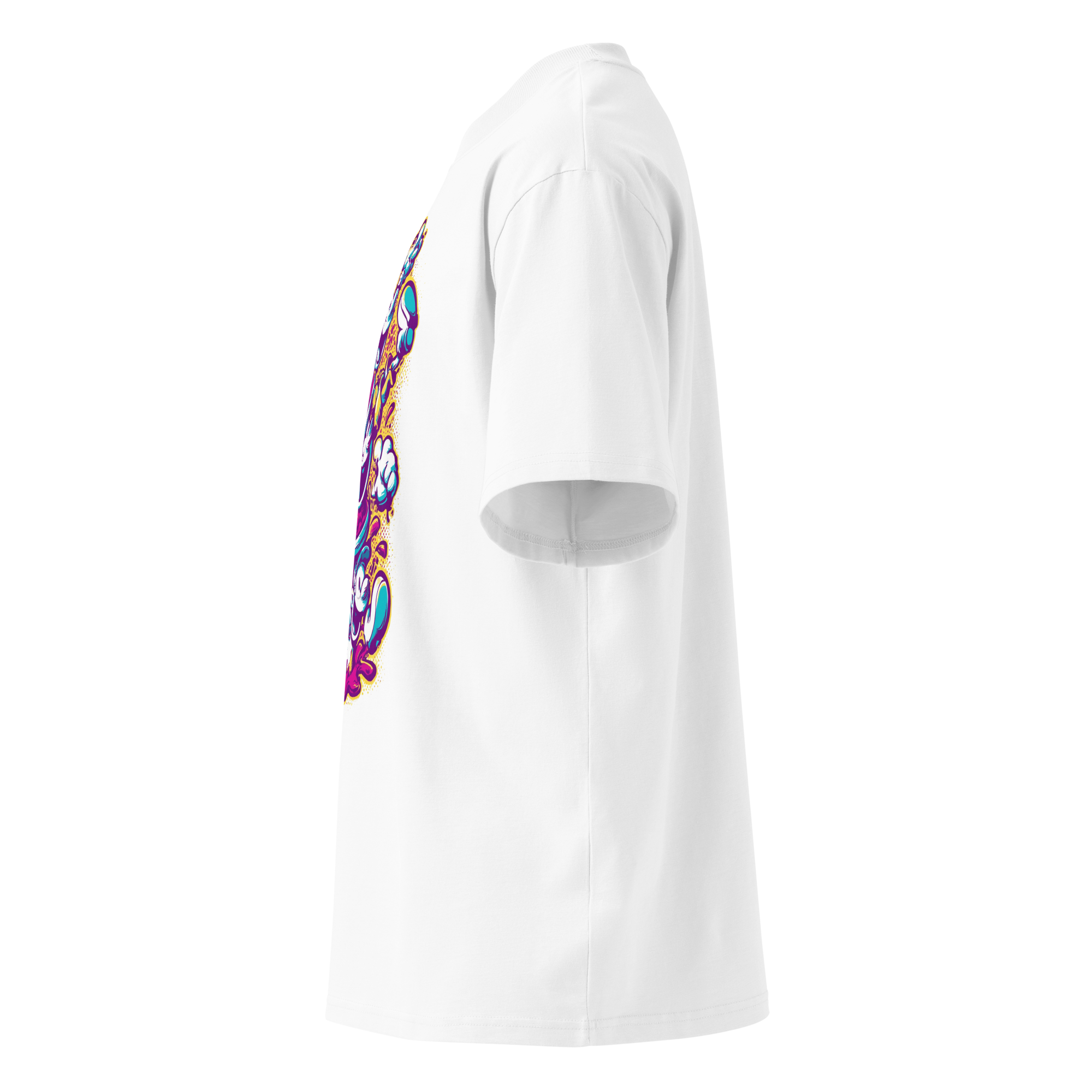Unisex organic oversized high neck - "Pancake Pandemonium" t-shirt - Image 2
