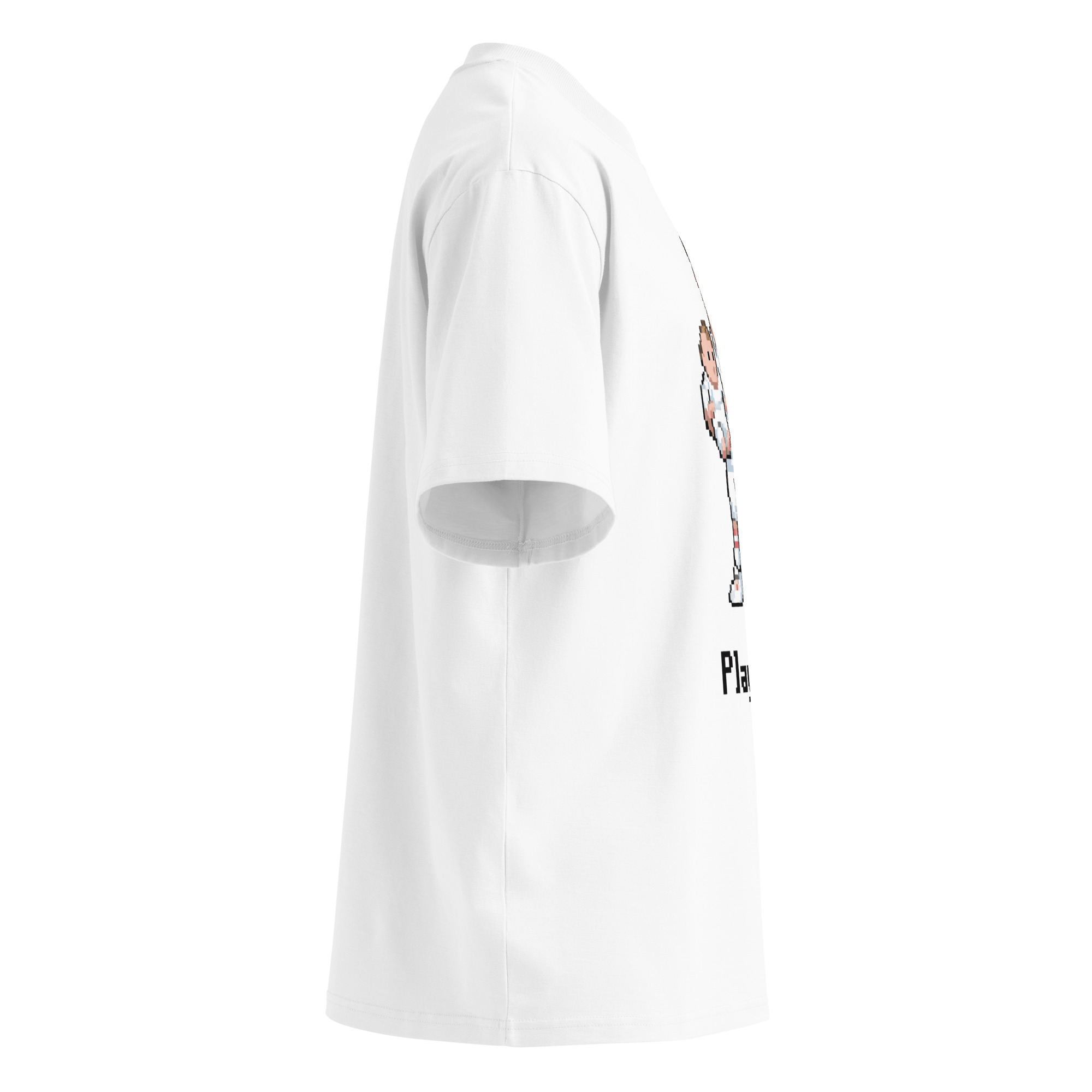 Unisex organic oversized high neck - "player 1" t-shirt - Image 3