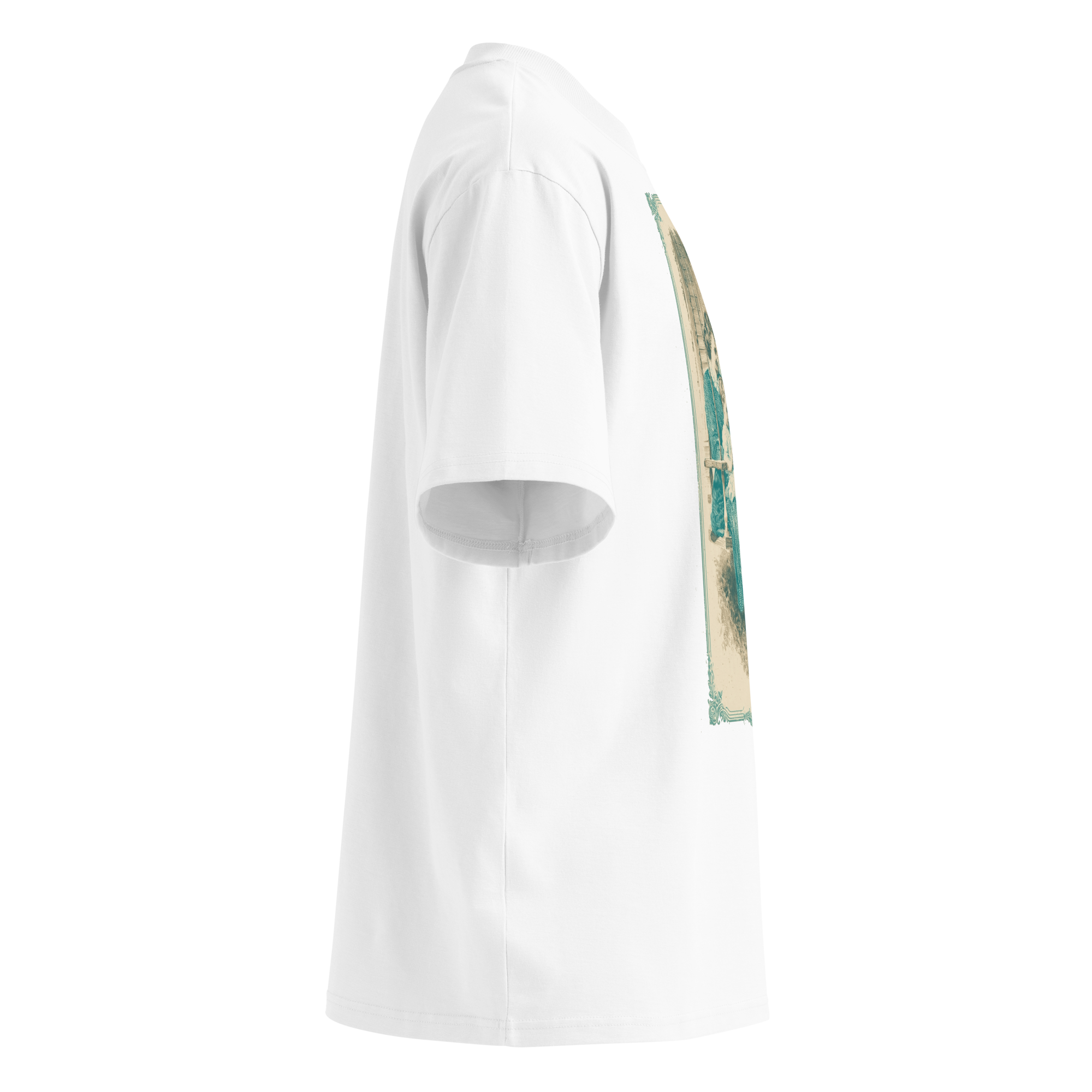 Unisex organic oversized high neck - "The Front Porch Legacy" t-shirt - Image 2