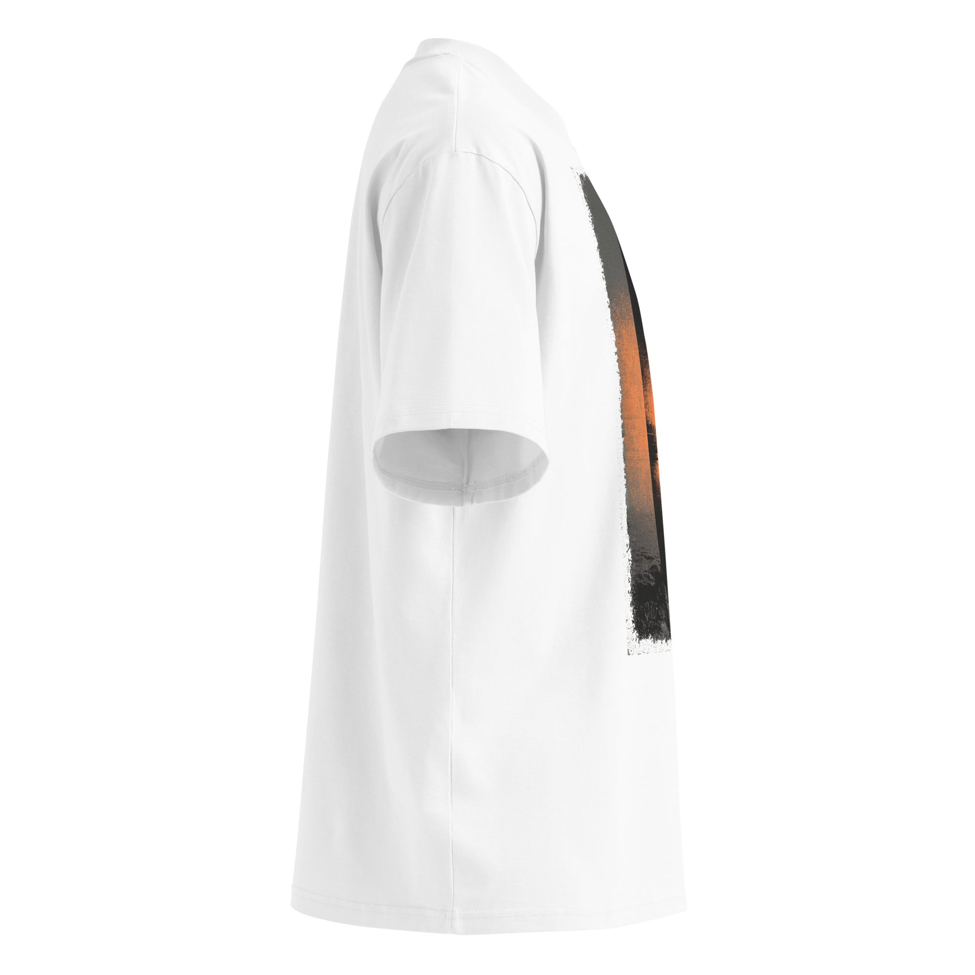 Unisex organic oversized high neck - "Rust & Brine" t-shirt - Image 2