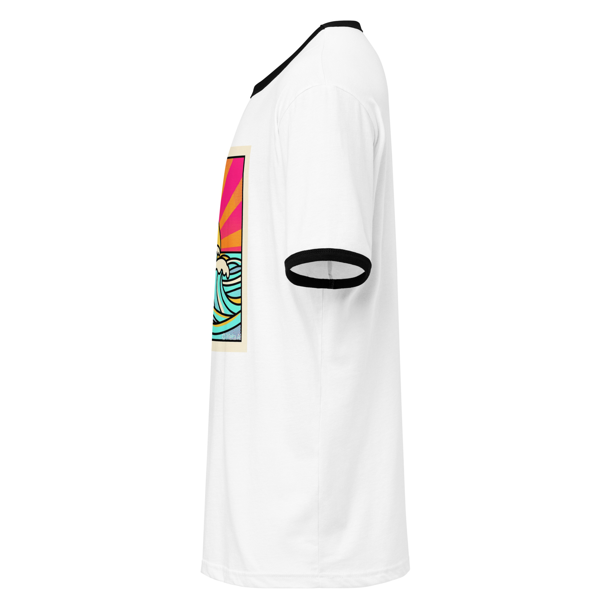 Unisex ringer - Afterglow Arcade – Retro Sunset t-shirt - Image 2