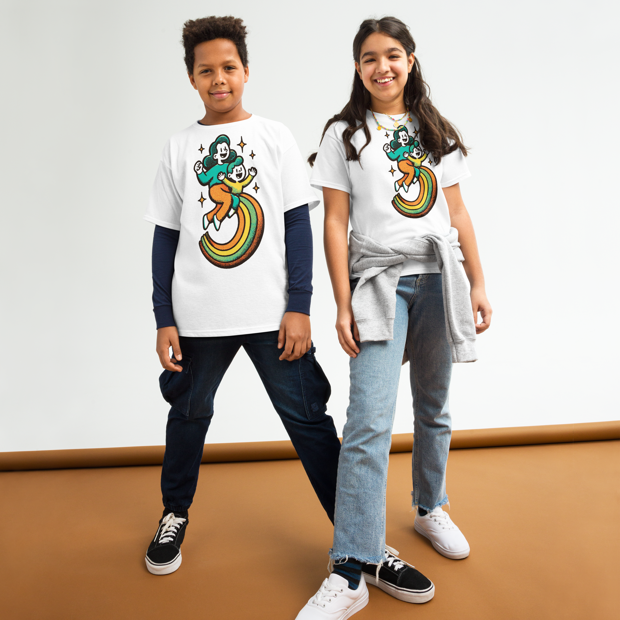 Youth classic - "Rainbow Riders" tee - Image 6