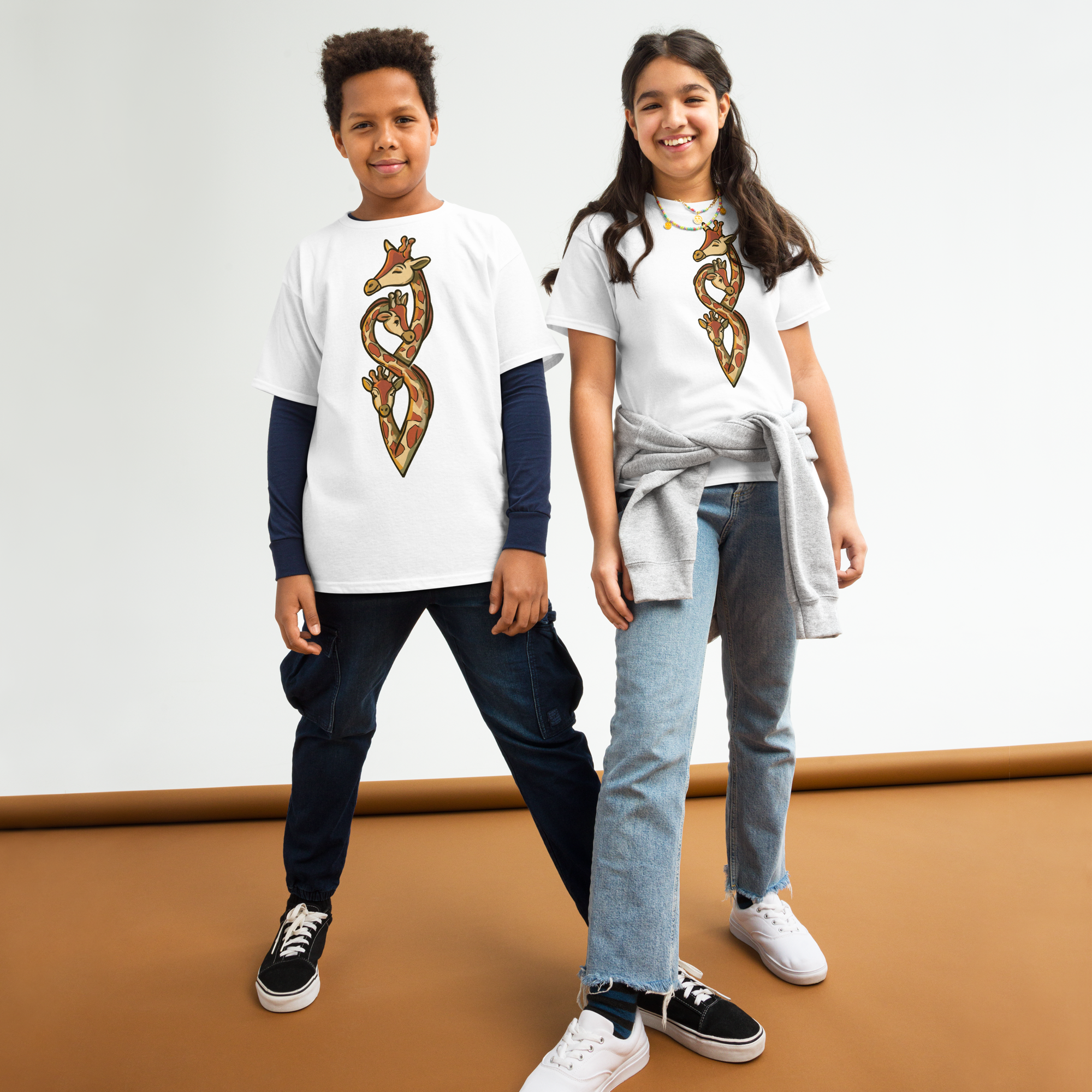 Youth classic - "Giraffe Hug" tee - Image 6