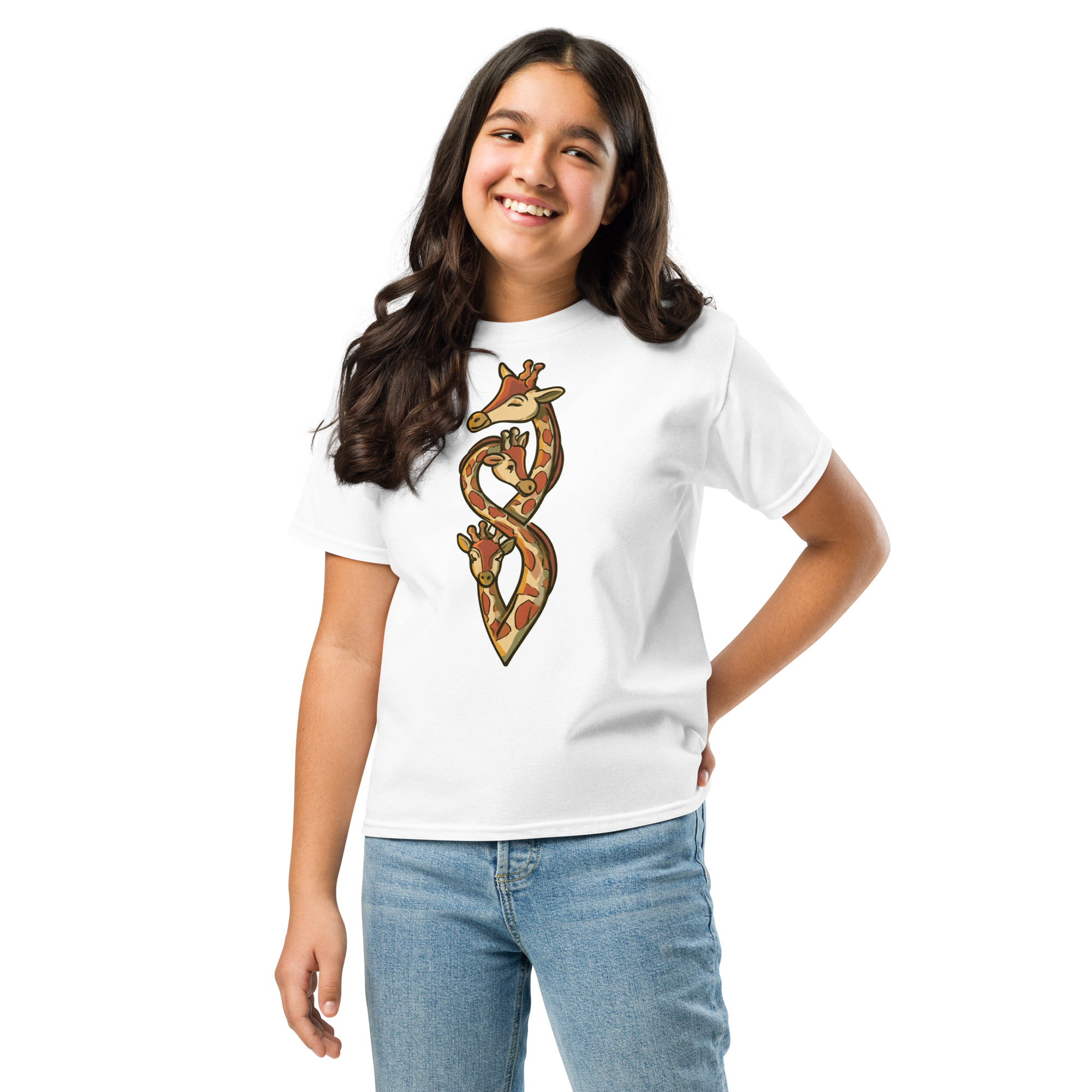 Youth classic - "Giraffe Hug" tee - Image 3