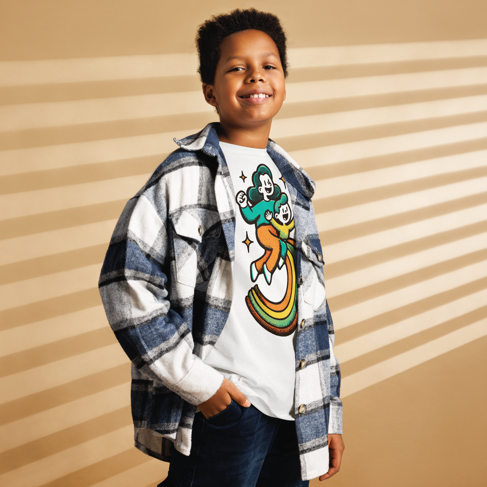 Youth classic - "Rainbow Riders" tee - Image 4