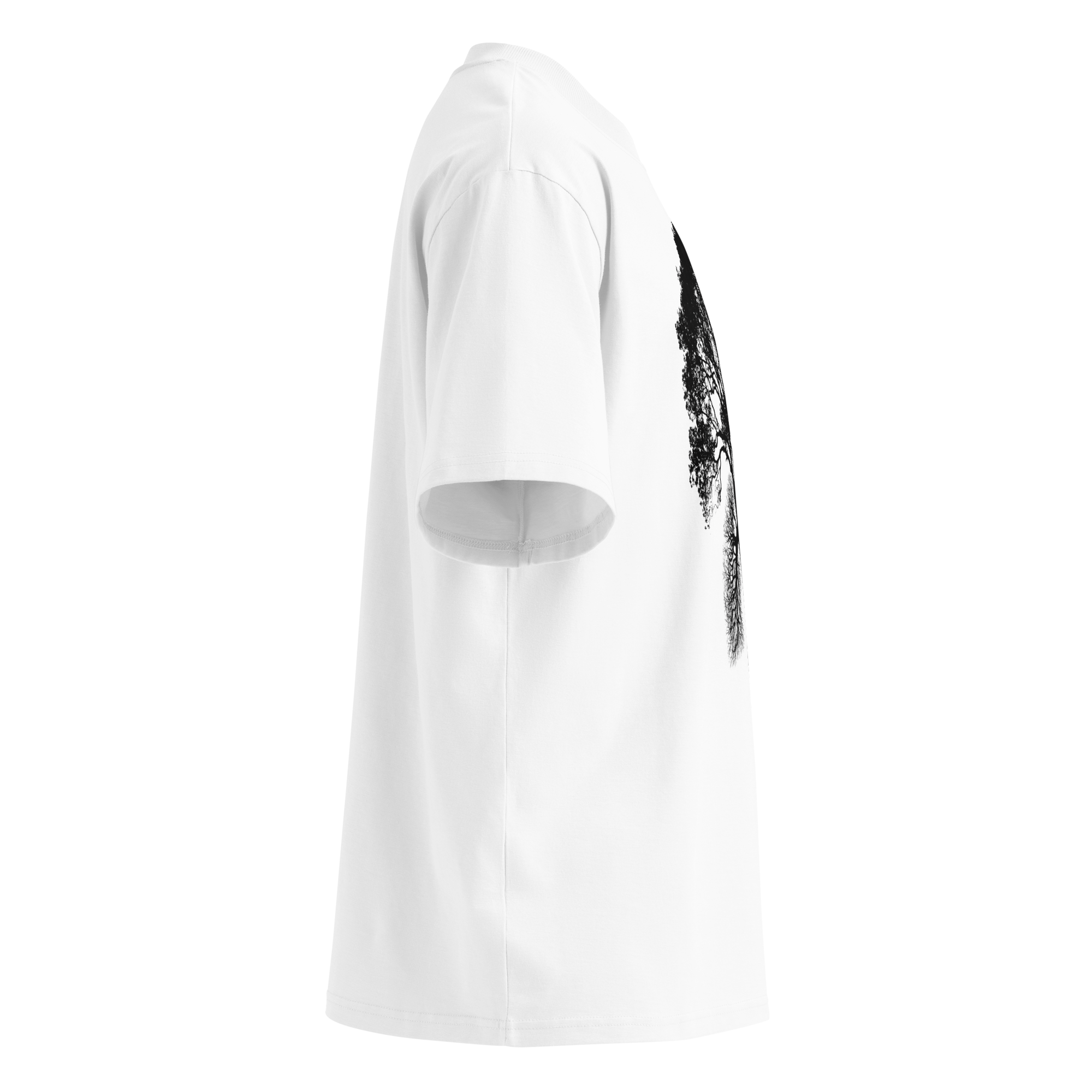 Unisex organic oversized high neck t-shirt - Image 2